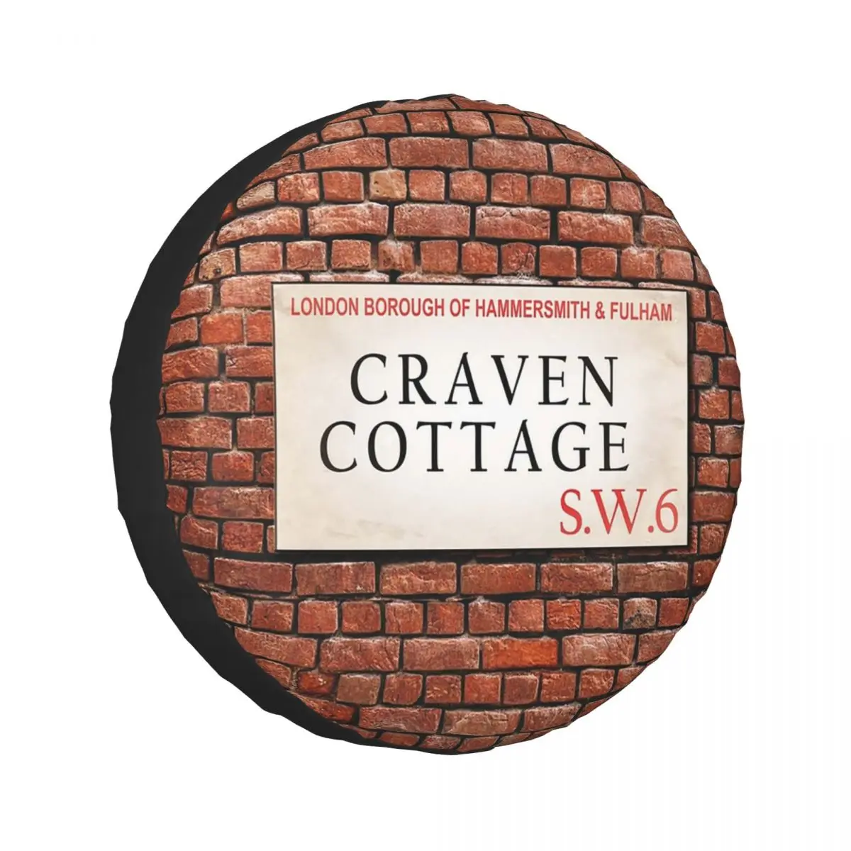 

Custom Craven Cottage Fulham SW6 Spare Tire Cover for Jeep SUV RV 4WD Trailer 4x4 Wheel Protector Covers 14" 15" 16" 17" Inch