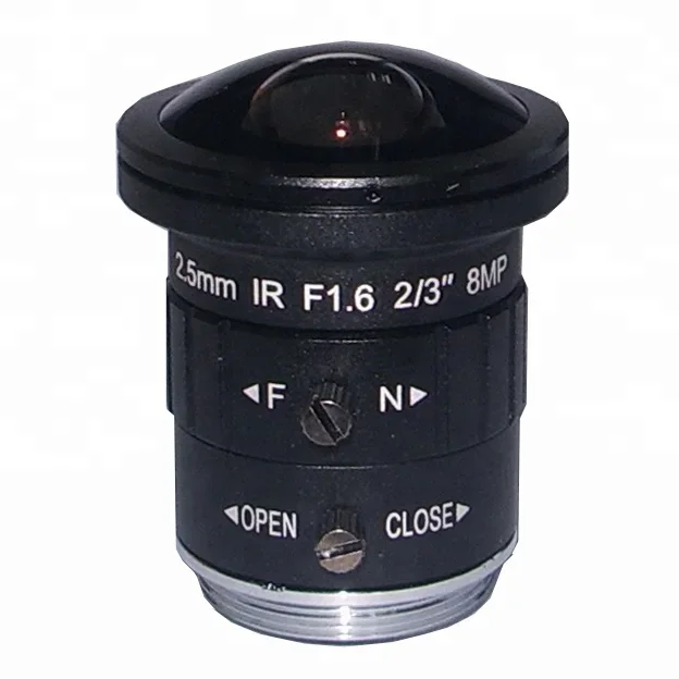 2.5mm CS Mount Fisheye Lens 190 Degree Fisheye Lens with 6.4mm Big Circle Image
