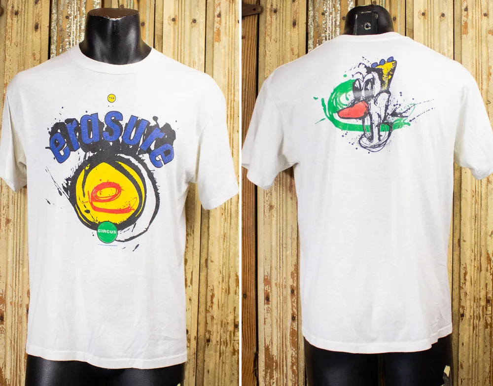 

Винтажная футболка Erasure The Circus Concert 1987, белая