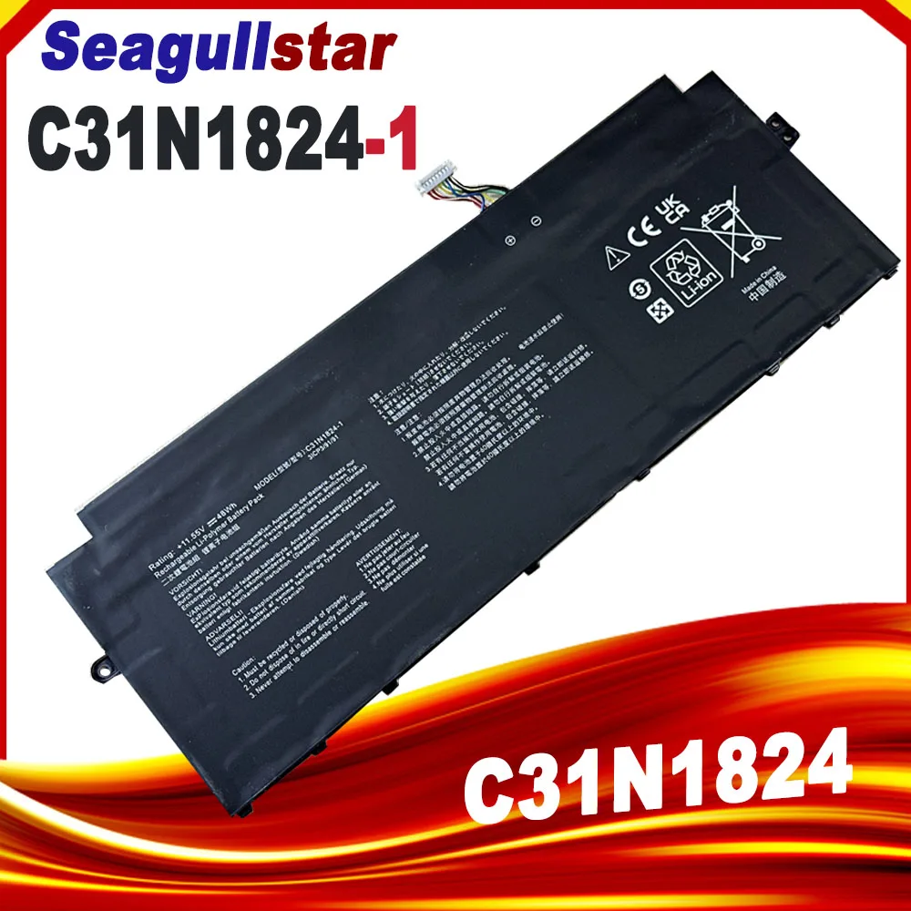 C31N1824 Laptop Battery for ASUS Chromebook Flip C434 C434T C434TA C434TA-AI0041 C434TA C425TA C433T DS384 DS384T DSM4T