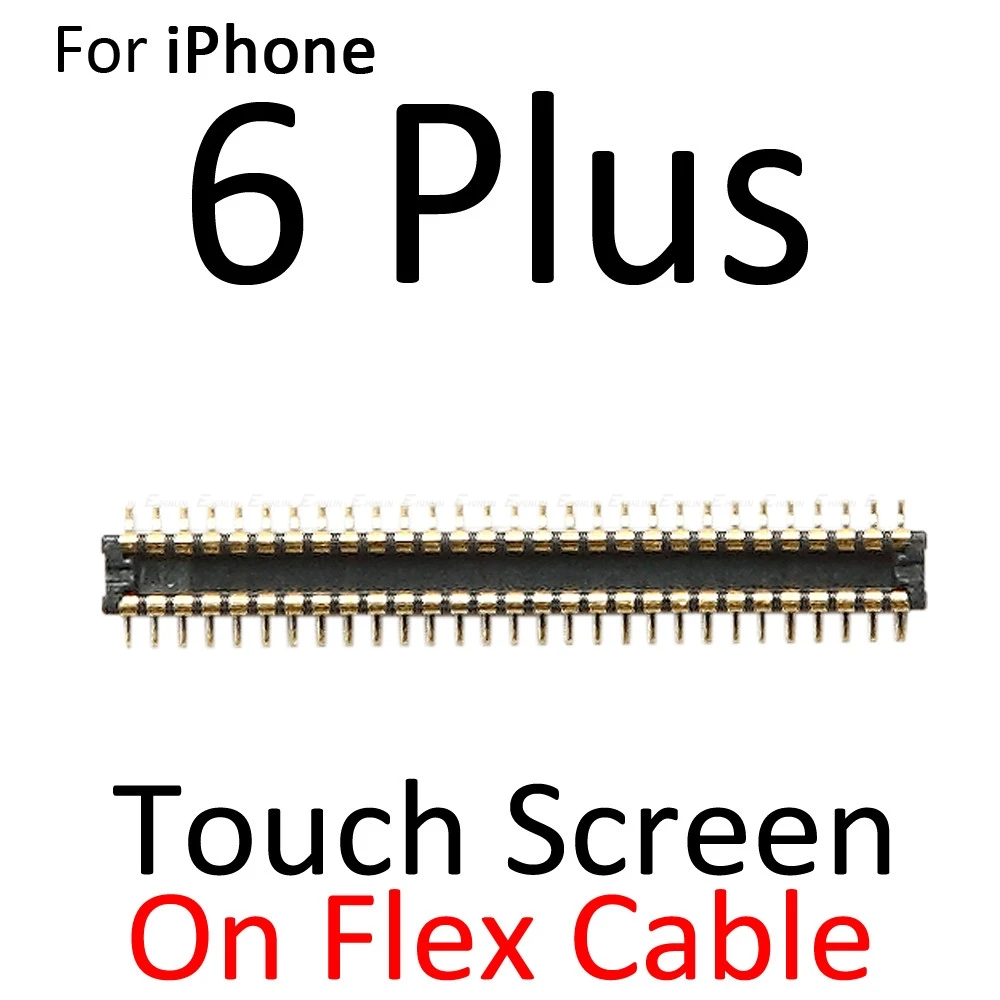 Connecteur FPC en ligne pour iPhone 6, 6S Plus, écran LCD, écran tactile 3D, carte mère logique, câble flexible, carte Mian, 2 pièces par lot