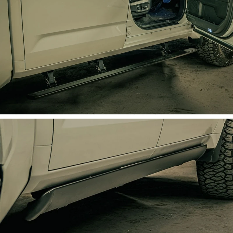 For 2020 2021 2022 2023 Toyota Tundra SR5 Pickup Truck Aluminum Electric Retractable Side Foot Steps Power Running Boards