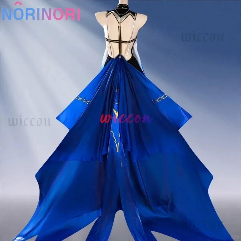 Kostum Cosplay CyWuthering Waves Florus Wig Fleurdelys Seragam Cartethyia Hiasan Kepala Pesta Halloween untuk Wanita Pakaian Karnaval