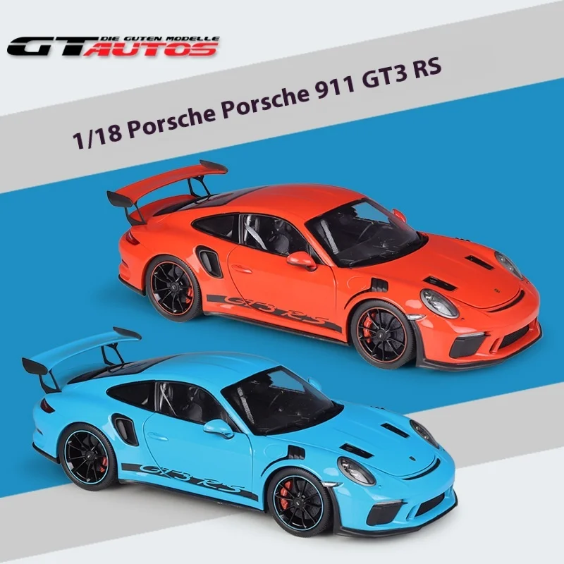 911 GT3 RSGTA1:18 Porsche Porsche sports car simulation alloy finished car model ornaments collection gift model