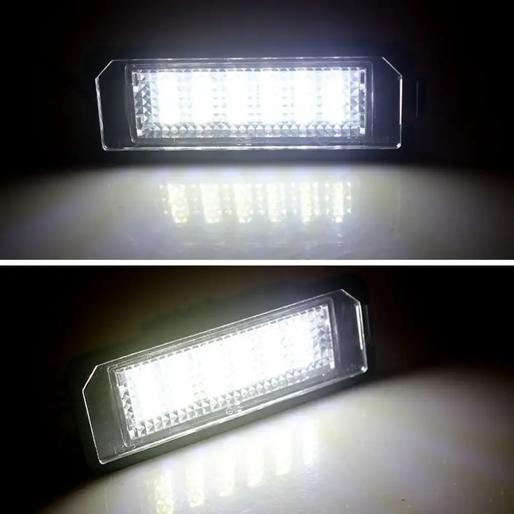 1/2PCS LED Number License Plate Lights Assembly With Canbus For VW Passat B6 CC Eos Golf 4 5 6 7 MK7 Polo Superb Seat Leon Altea view 6