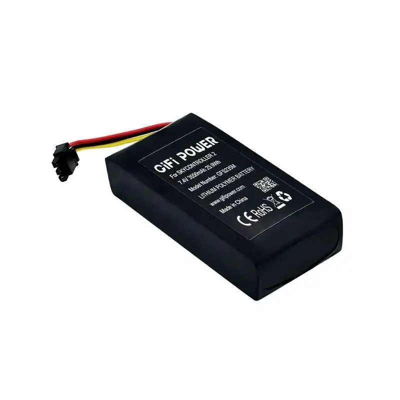 Original 1-3 Stück 3550 mAh 2S/7,4 V Fernbedienungsbatterie für Parrot Skycontroller 2, 7,4 V wiederaufladbare Batterie – Detail 6