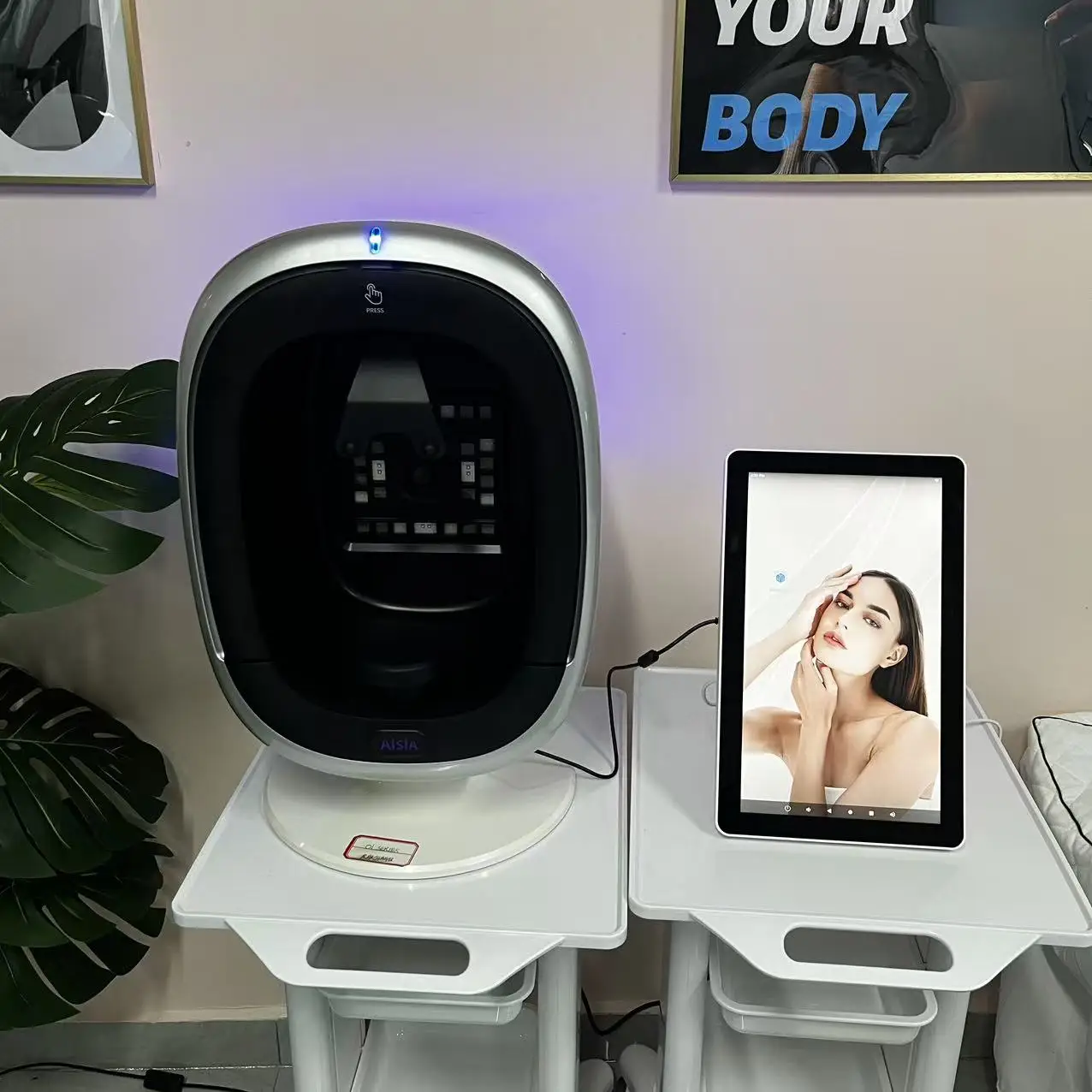 เครื่องวิเคราะห์ผิวหน้าดิจิทัล 3 มิติ ผลิตภัณฑ์วิเคราะห์ผิวหนังด้วย AI อัจฉริยะ เครื่องมือตรวจจับปัญหาผิว