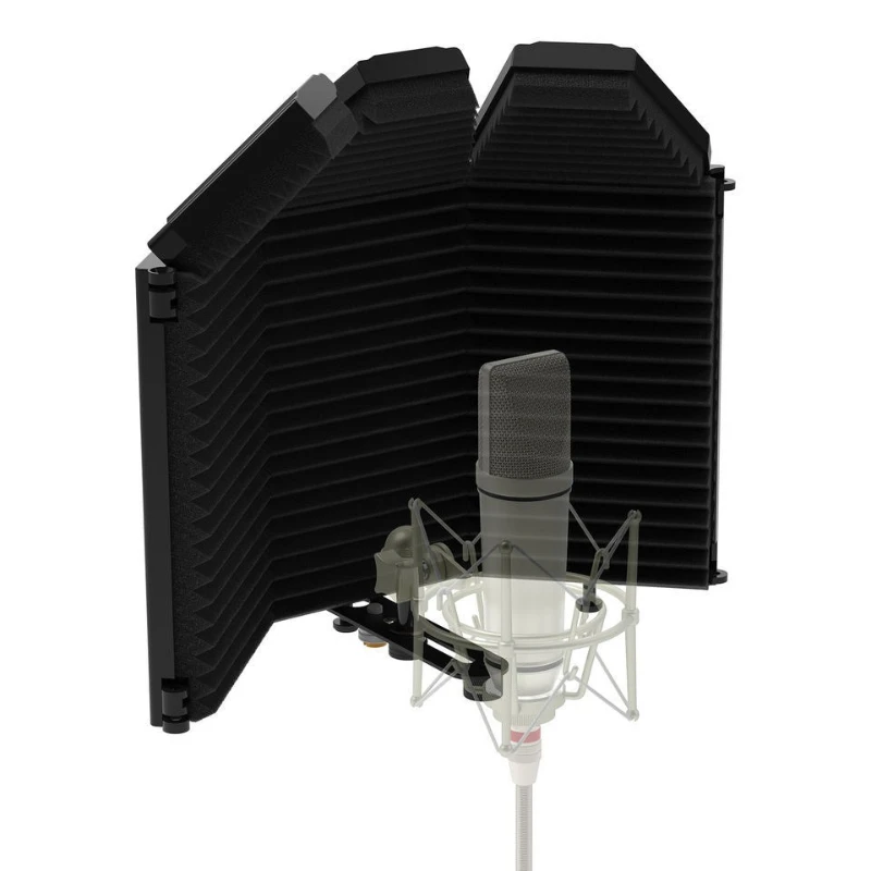 

Sound insulation cover Sound filter Live singing Windshield BURNER reflection Anti-noise Windproof screen 3 doors