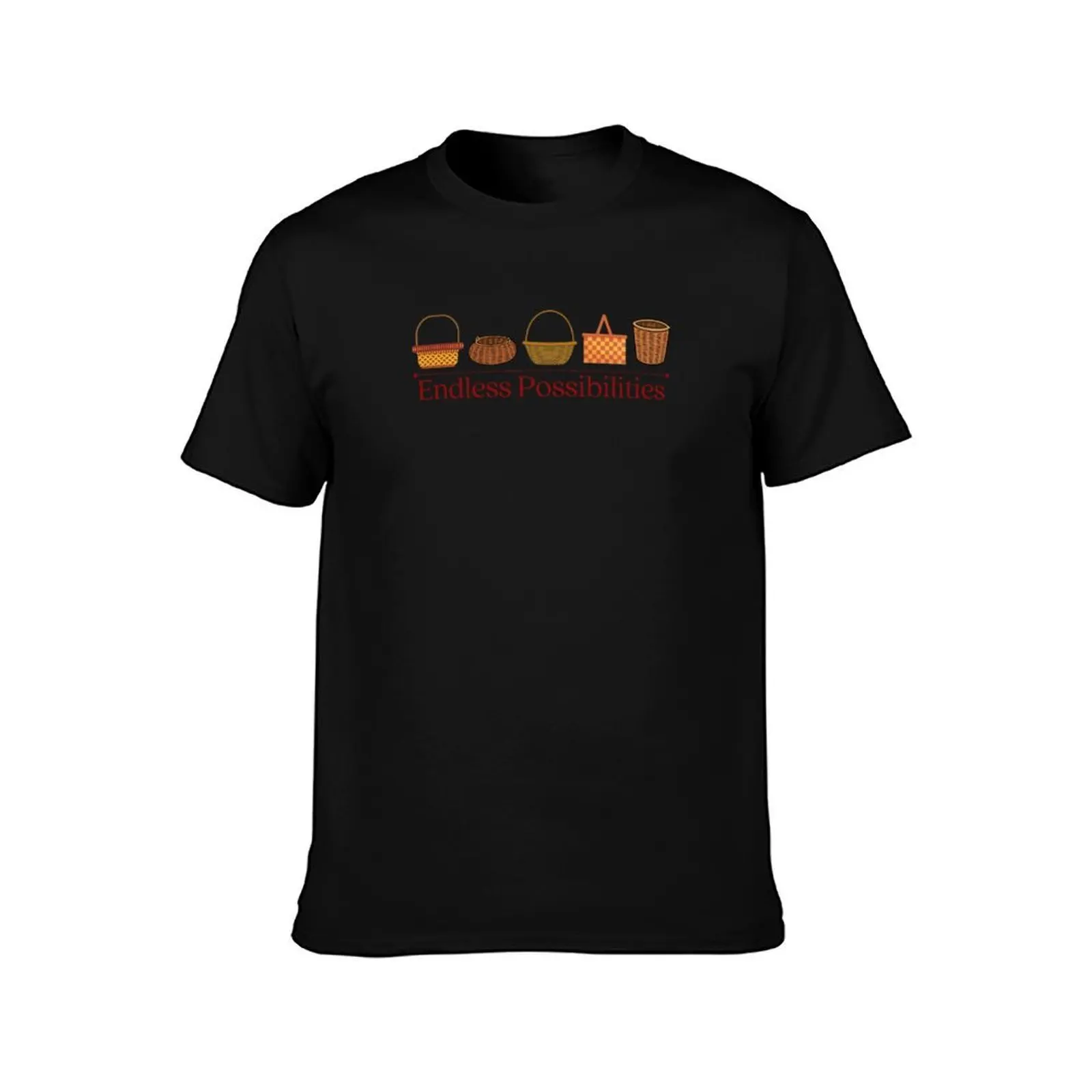 Endless Possibilities Of Basket Weaving T-Shirt, Summer Casual Cotton Tee, Oversized Streetwear Tops, Vintage Graphic Print