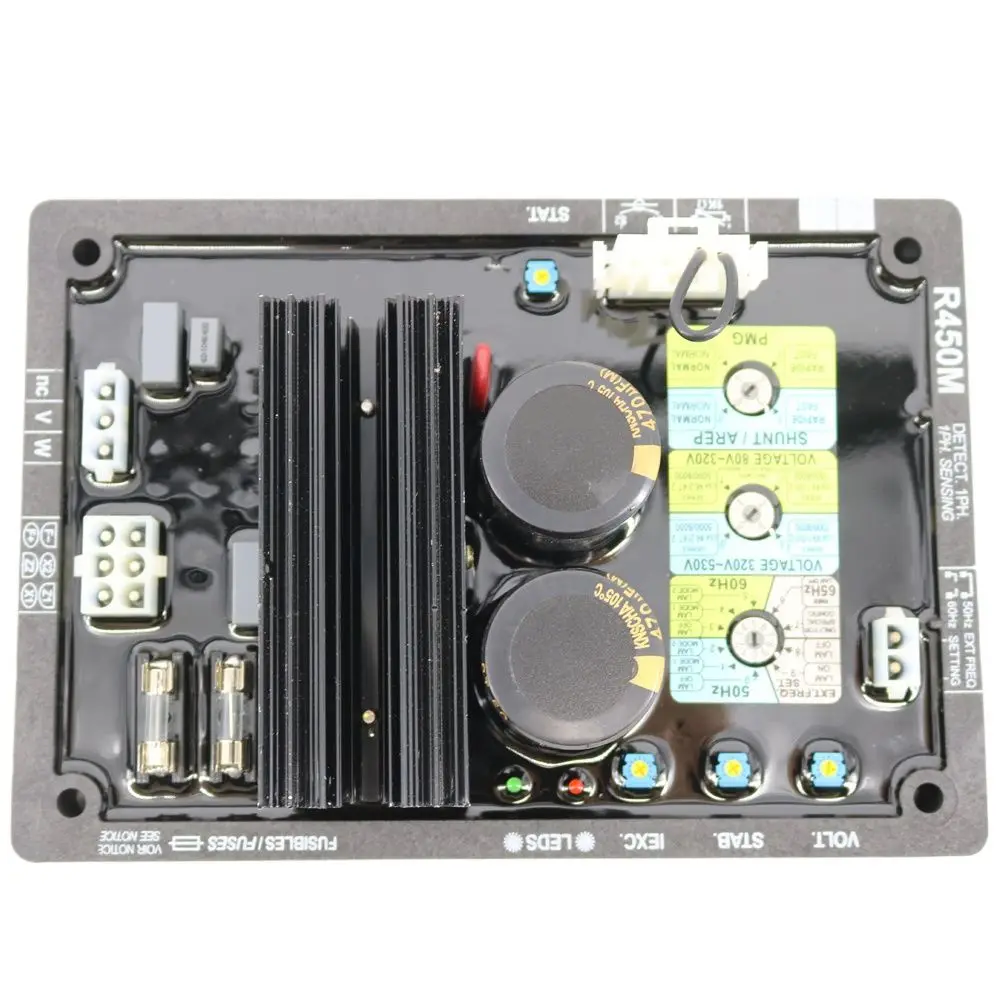 Generator AVR Voltage Regulator R450M Automatic Voltage Regulators 50-60Hz 190-264V AC Single-phase