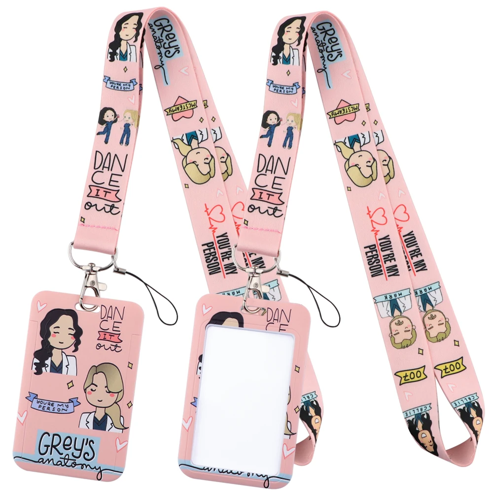 LB3056 Grey's Anatomy Neck Strap Lanyards for Key ID Card Gym Cell Phone Strap USB Badge Holder Rope Doctor Nurse Accessories