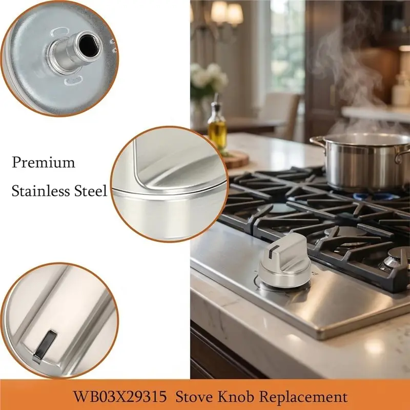 Keep 5 Pack WB03X29315 Stove Knobs Fit For GE Stove Knobs