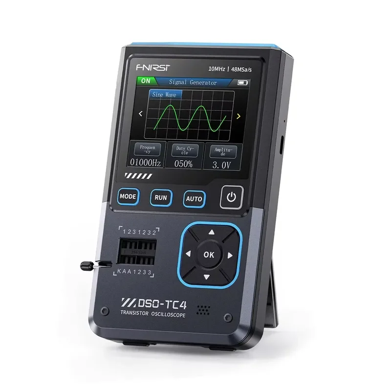 DSO-TC4 Upgrade 3 in 1 Digital Oscilloscope 10MHz 48Ms/s Transistor Tester Electronics Component Tester USB Charger