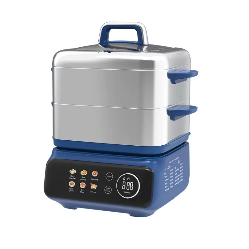 

Kitchen 2-layer stainless steel multifunctional electric steamer
