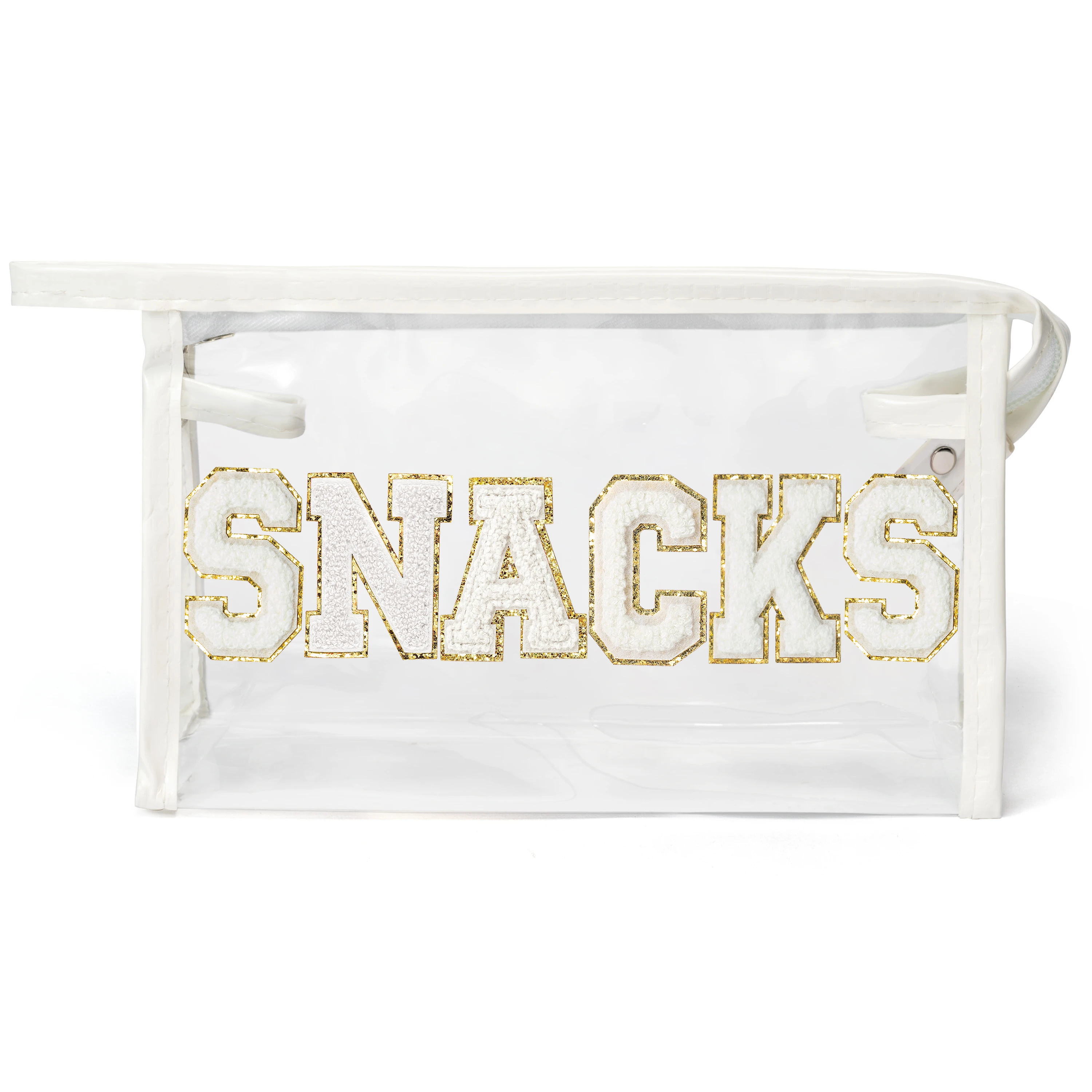 Makeup bag All white letters transparent pvc combination multi-size storage suitcase cosmetics rose simple holding bag  match