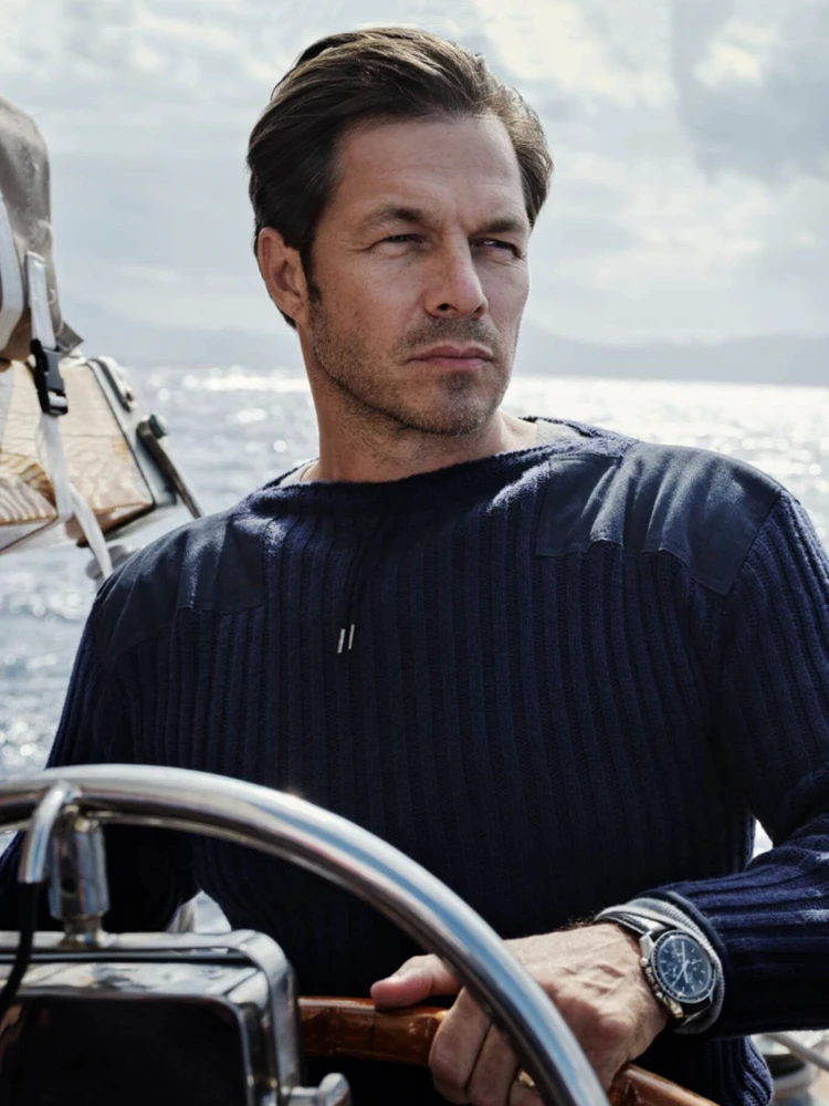 

Американский шерстяной свитер в стиле ретро, мужской Fitn Thiened, уличная одежда с тактическим воротником, военный трикотаж в стиле милитари Sle Bond Operation orm