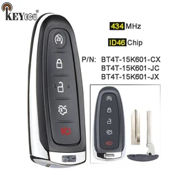 KEYECU 433MHz PCF7953 BT4T-15K601-JC BT4T-15K601-CX Smart Remote Key Fob for Ford Edge Escape Explorer Taurus Flex Focus