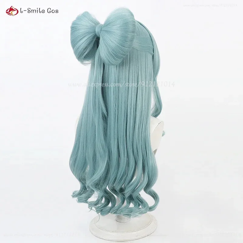Юмакаки Мизуки Косплей Парик 70 см Длинные Синие Крюли Парики Термостойкие Синтетические Волосы Хэллоуин Рождество Ролевые Игры Комические Парики