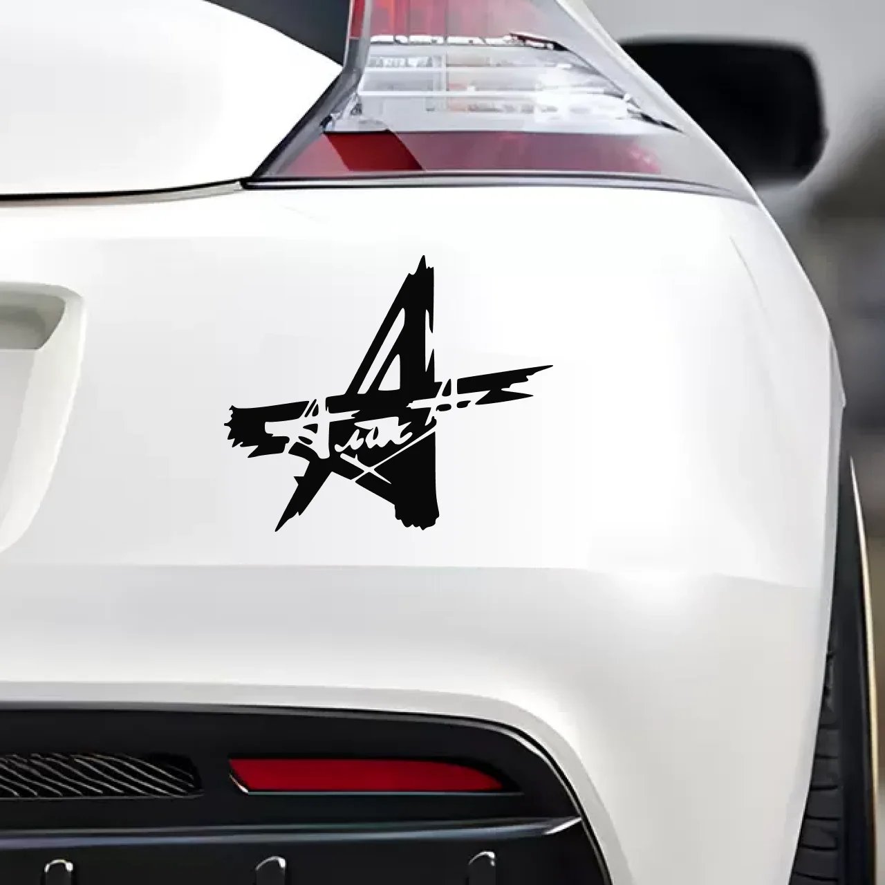 Five Pointed Star Grunge Graffiti Waterproof Vinyl Decal Sticker Car Motorcycle Helmet Laptop Tank Fairing Styling Decoration