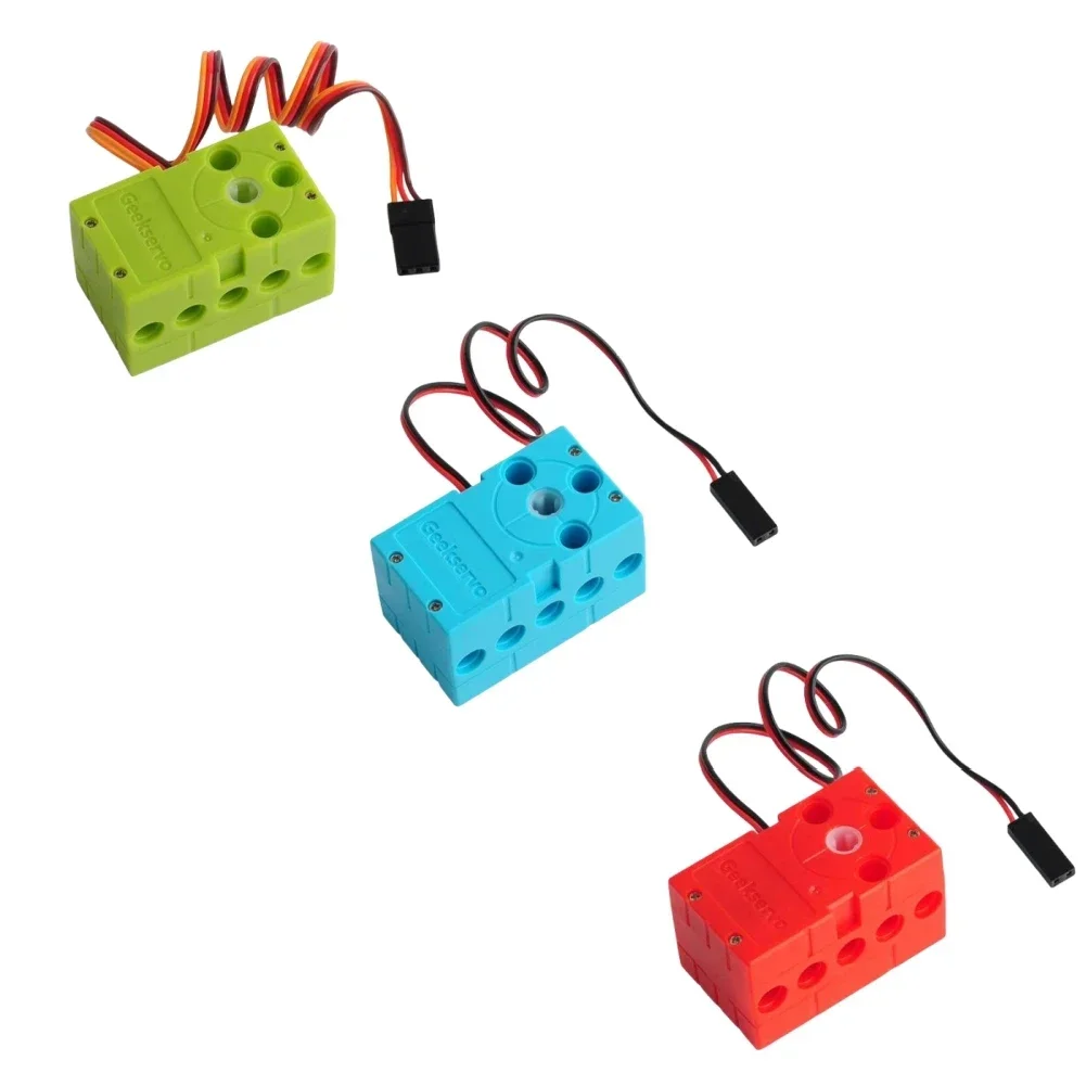 4PCS Servo a rotazione continua 0.7KG 360 gradi Geekservo 4.8V-6V PWM Auto di controllo Camion Crawler FAI DA TE per Microbit Fit Legoeds