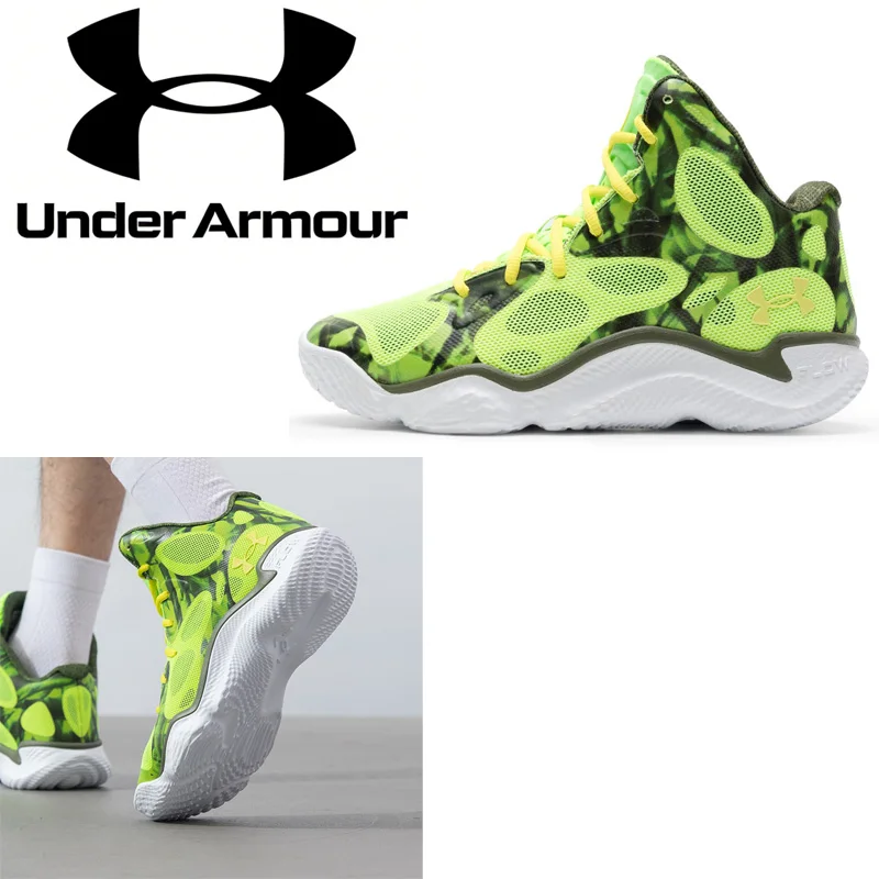 Under Armour Zapatos de baloncesto deportivos para hombre 3026640 300 UA Flow Grip Zapatillas deportivas ligeras