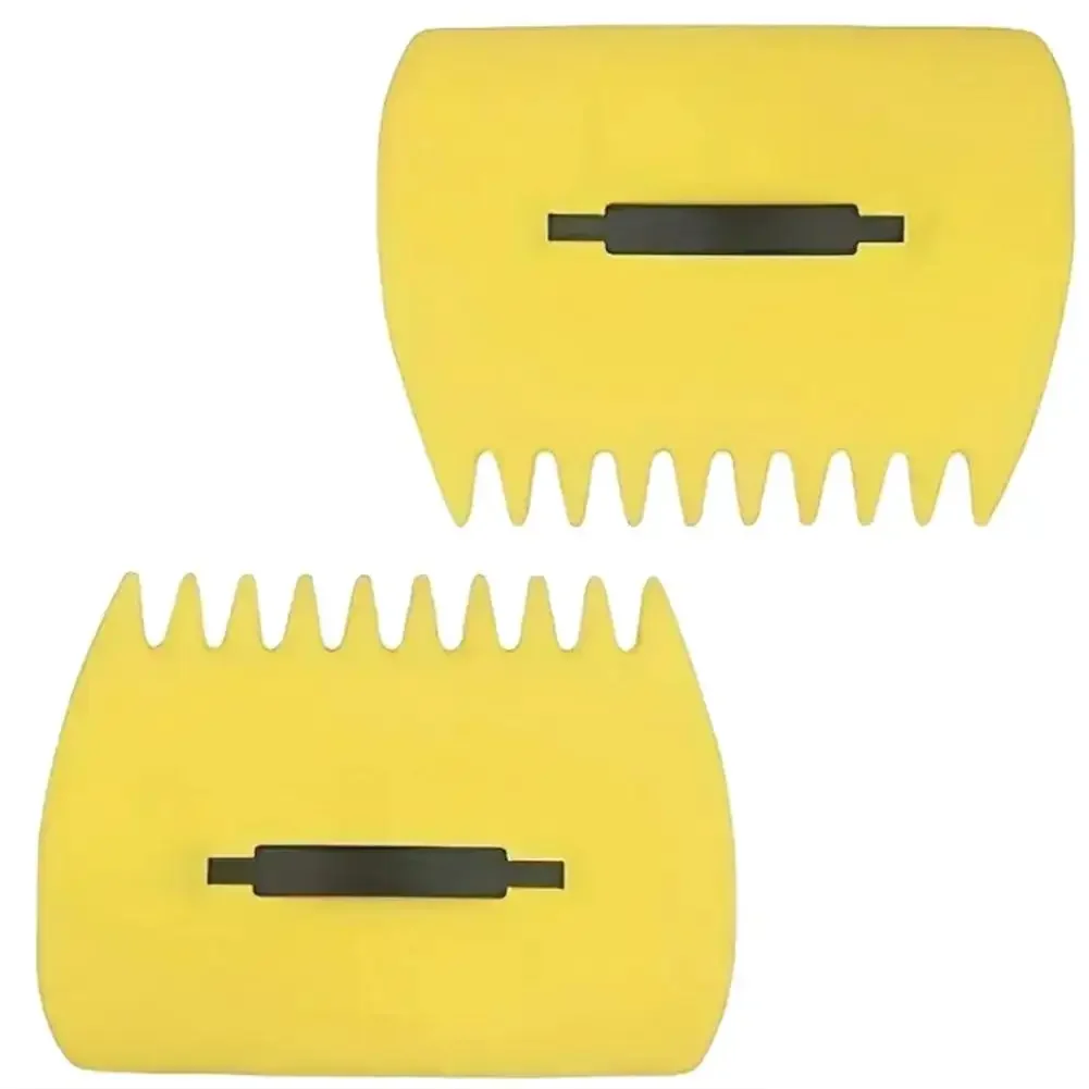 Yellow Garden For Leaf Rakes 2 Pieces Large Size Yard Cleanup Tool for Efficient For Leaf Collection and Garden Debris