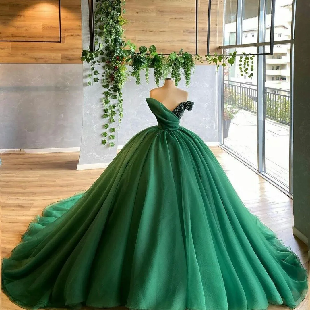 

Зеленое платье Quinceanera, бальное платье, сексуальное, с v-образным вырезом, многоуровневое, с оборками, из тюля, большие размеры, для торжественного вечера, выпускного вечера, вечера
