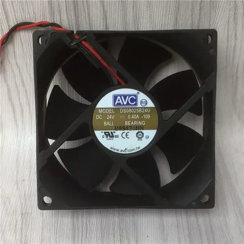 Original AVC DS08025B24U-109 24V 0.40A 8025 8cm Double Ball Bearing Inverter Fan for Electronic Devices