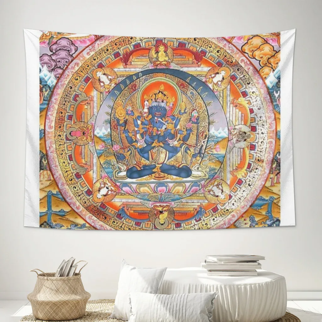 

Yab Yum Buddhist Mandala 61 Printed Tapestry,Decorative Tapestry Suitable For Living Room And Bedroom Decoration