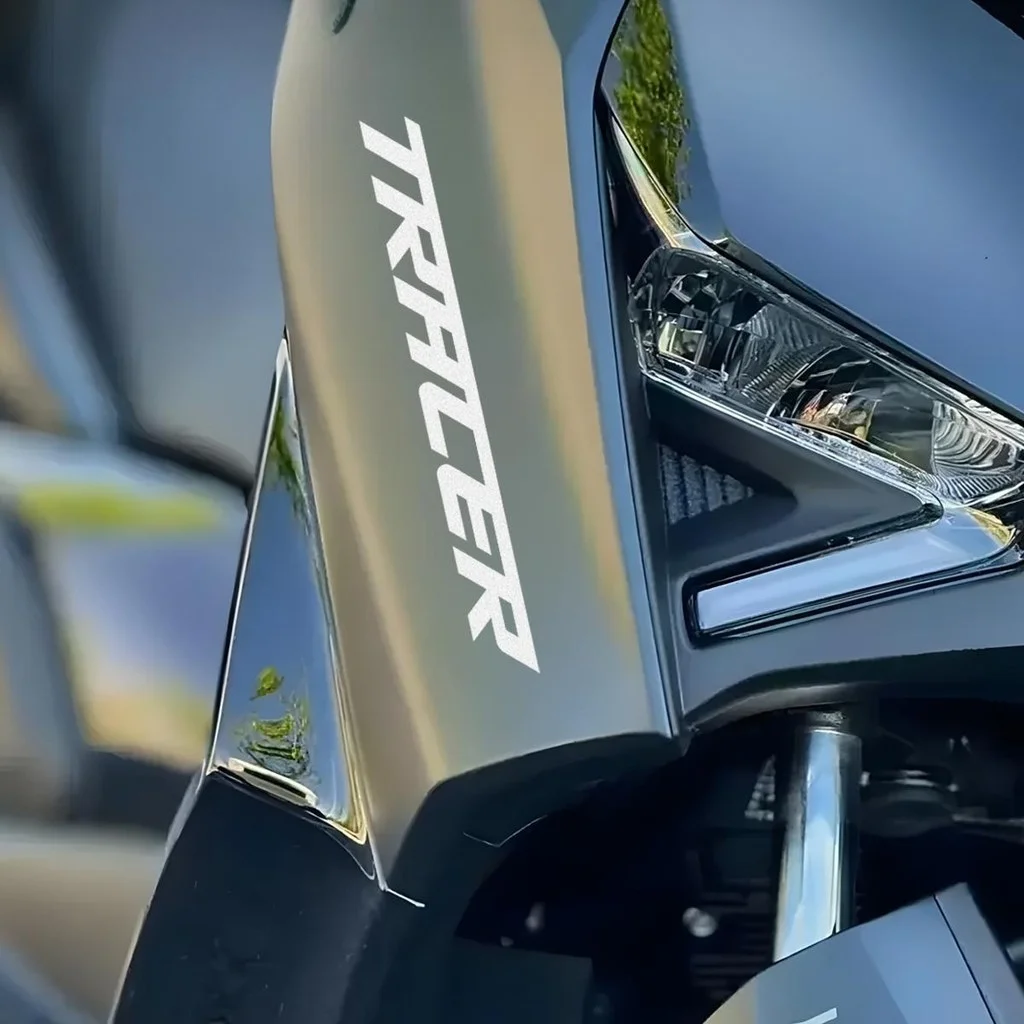 Unique "TRACER" Logo Sticker Pair, Suitable for Backpacks, Tablet Cases, Highlighting a Distinctive Speed Style