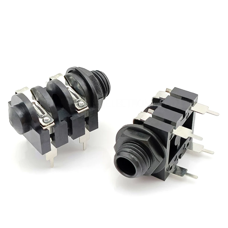 6.35 Microphone and headphone socket PJ-610 plastic socket Broadcasting and audio system socket Microphone socket Mono 4-pin