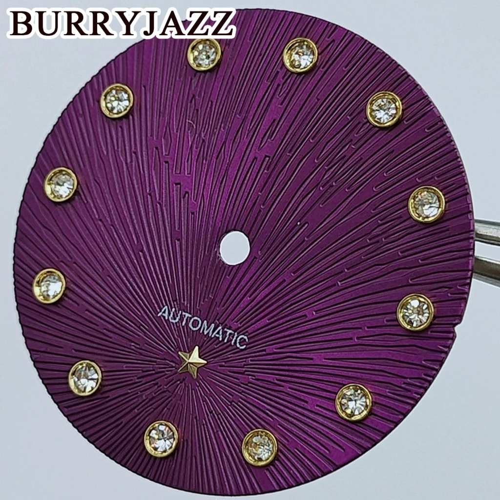 BURRYJAZZ 24.5 مللي متر الطلب ساعة ديفيل الطلب مع مؤشر الماس ستار الديكور صالح ل NH05 NH06 ساعة نسائية تعديل الملحقات