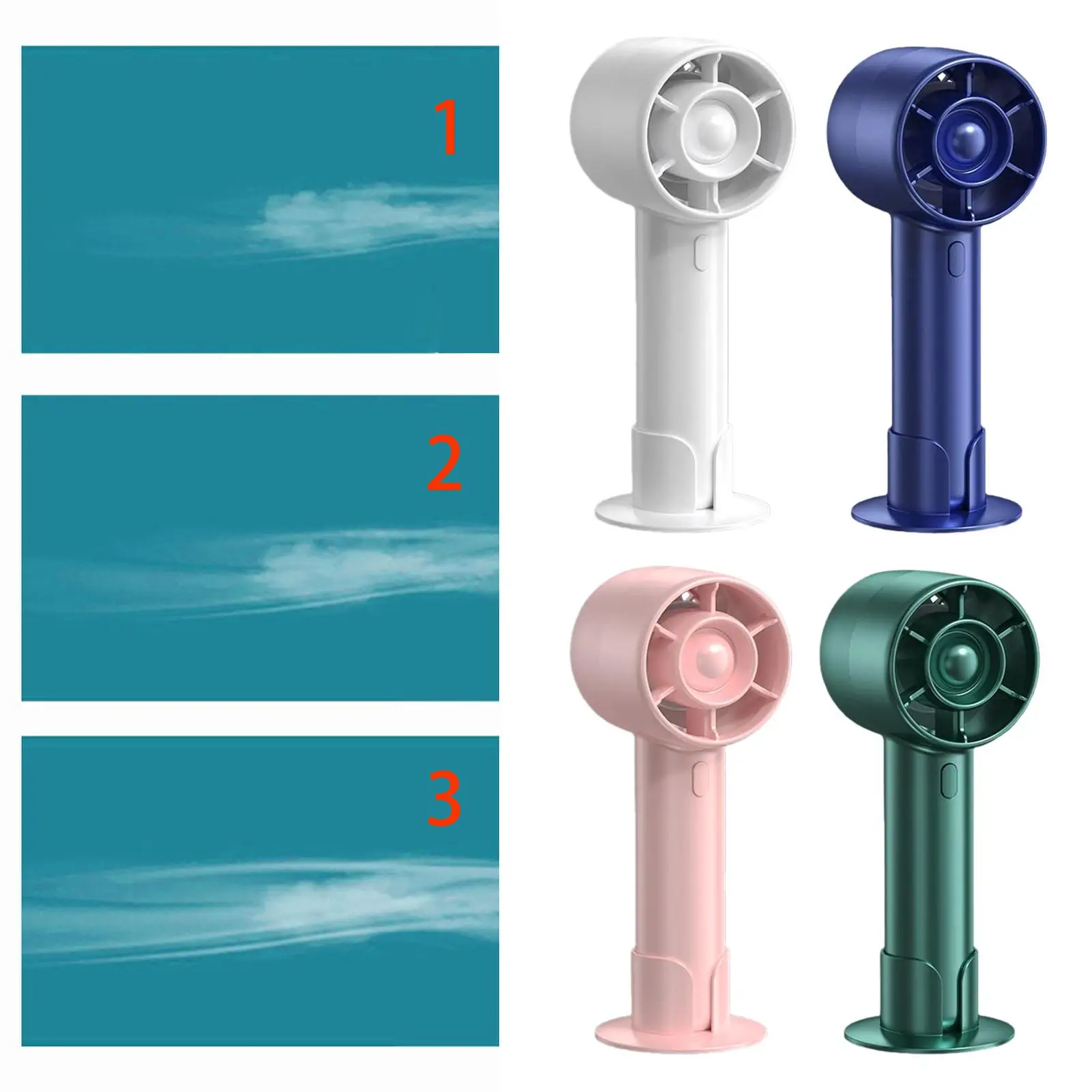 Handheld Mini Fan Elegant Lightweight Mute Desktop Fan Small Personal Fan for Outdoor Living Room Dormitory Birthday Gift Summer