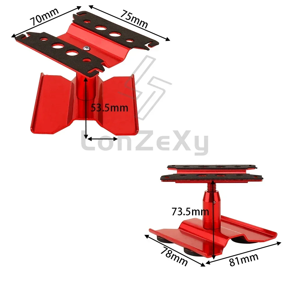 Aluminum Alloy RC Car Repair Stand Workstation RC Work Stand for SCX24 TRX4M FCX24 1/16 1/18 1/24 Scale RC Truck Crawler Buggy