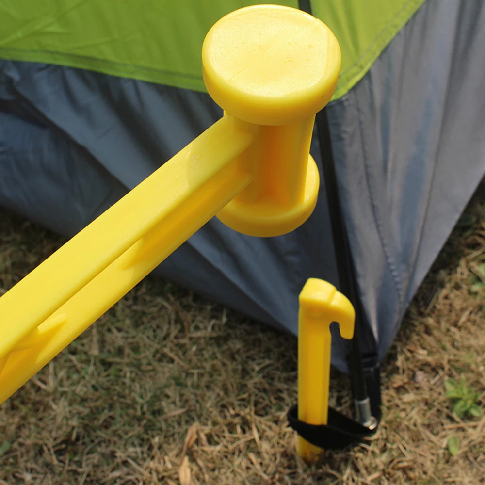 10pcs Plastic Tent Pegs Nail, Outdoor Camping Tent Stakes Pegs Plastic Windproof Beach Mat Nails Tent Stakes Pegs Camping Tools