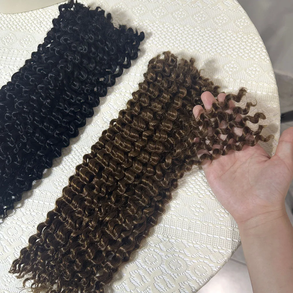 14-18 Inch Medium Auburn Afro Kinky Curly Bulk 100% Human Hair 100g 4B Coily For Twists Locs/for Braiding Twists Dreadlocks 2 3 4 PCS Remy Human Hair Extensions