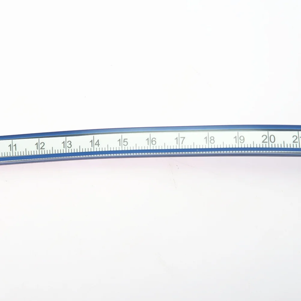 30Cm Dual Sided Ink Groove Curve Ruler Flexible Measuring Tool for Engineering Drafting Construction Sewing Craft