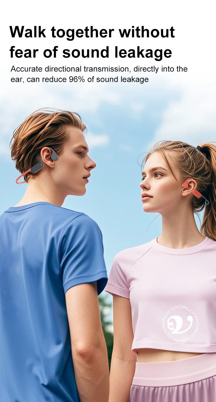 Bluetooth 5.4 Bone Conduction Earphones IPX8 Waterproof MP3 Player Hifi Ear-hook Wireless Headphone With Mic Headset For Swimmin