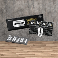 5 /10 Pcs Classic Double Edge Razor Blade Men For Shaving Barber Safety Shaver Replacement Stainless Steel One Blades