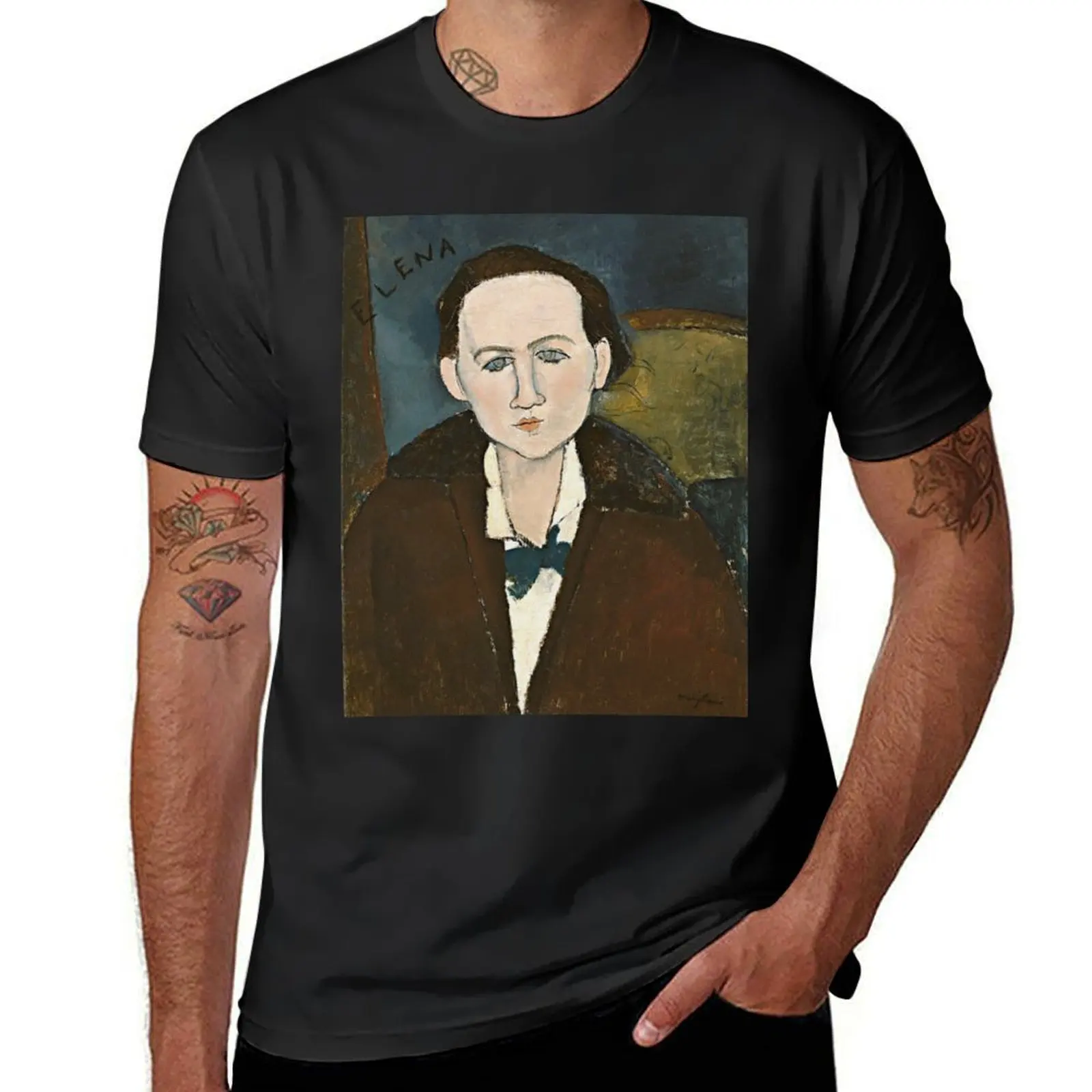 Amedeo Modigliani - Elena Pavlowski T-Shirt summer tops hippie clothes sports fans mens t shirt