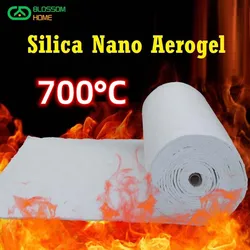 Fieltro de aislamiento térmico Nano, tamaño 50x150cm, fibra de vidrio de sílice, impermeable, 650 ℃