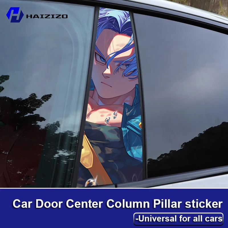 HAIZIZO Tranks Car Graffiti Stickers Fun Cool Waterproof Sunscreen Vinyl Film Car B-pillar Scratch resistant Decoration refit