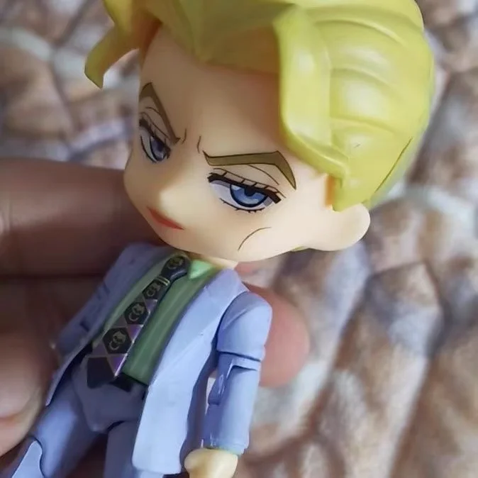 10 سنتيمتر أنيمي جوجو مغامرة غريبة كيرا يوشيكاجي Q نسخة مشتركة استبدال عمل أرقام بولي كلوريد الفينيل نموذج زخارف مكتب لعبة الهدايا #5