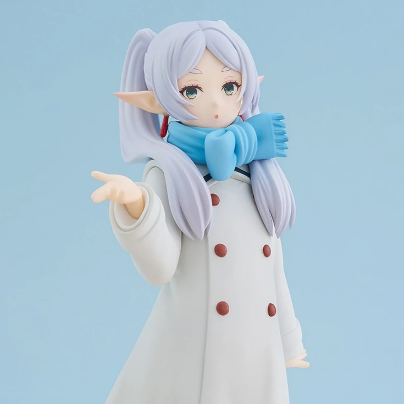 Genuine In Stock Frieren Beyond Journey'S End Animation Peripheral Cute Flying Kiss Figure Model Desktop Decor Fans Birthday Gif