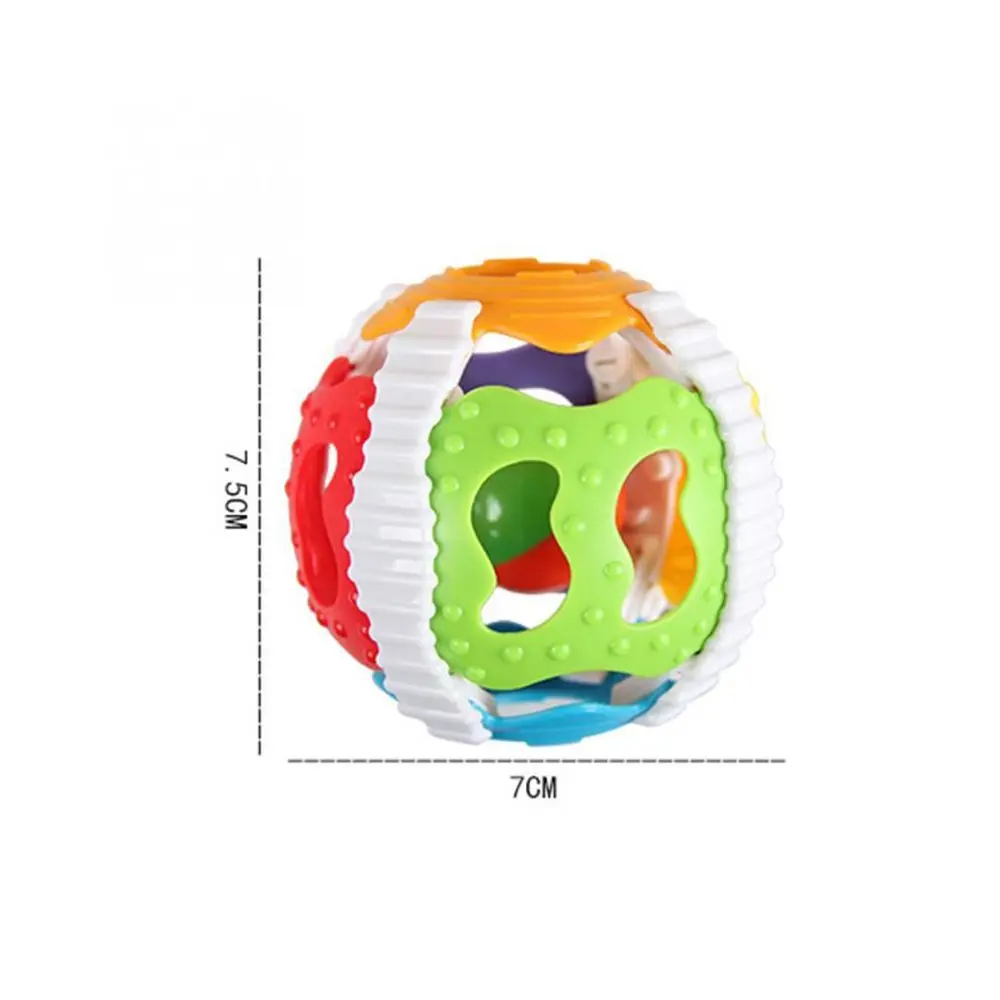 Brinquedos educativos de plástico campainha do bebê chocalho emocionante chocalho bola brinquedo