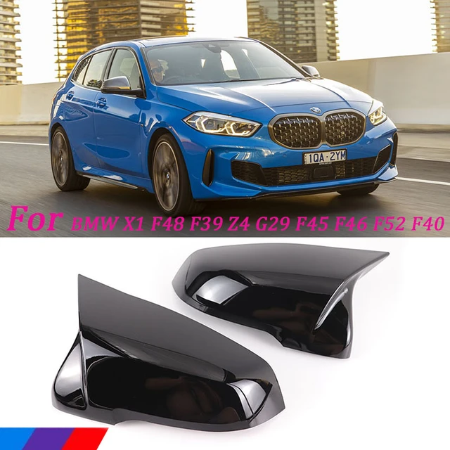 Bmw x1 f48 x2 f39 f44 f491シリーズf52g29  2シリーズf45f46用ブラックカーボンファイバーカーサイドドア,rviewサイドミラーカバー - AliExpress