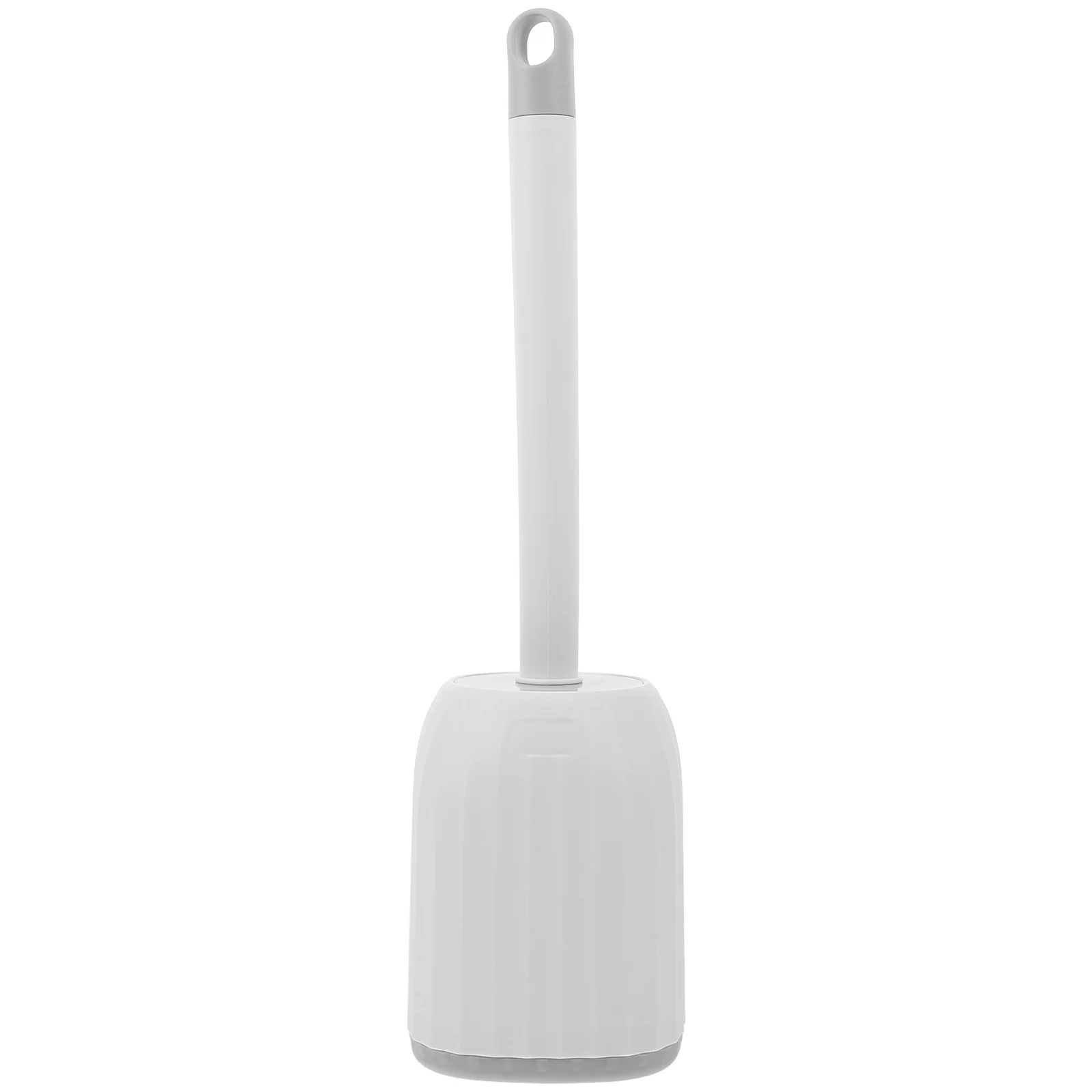 مجموعة فرش المرحاض المثبتة على الحائط بمقبض طويل وحامل فرشاة المرحاض البلاستيكي ومستلزمات تنظيف الحمام باللون الأبيض الميت #4