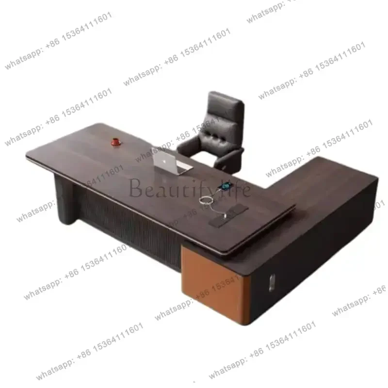 YJ Strong Designer Executive Office Desk Storage Big Modern Standing Computer Desks Luxury Large Mesa Escrivaninha Mesa Office