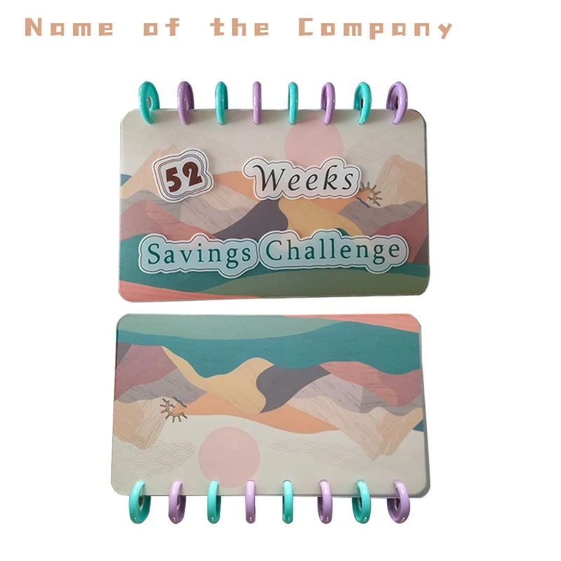 Budget Book 52 Week Binder Saving Challenge busta riutilizzabile per pianificatore di contanti divertente organizzatore salvadanaio