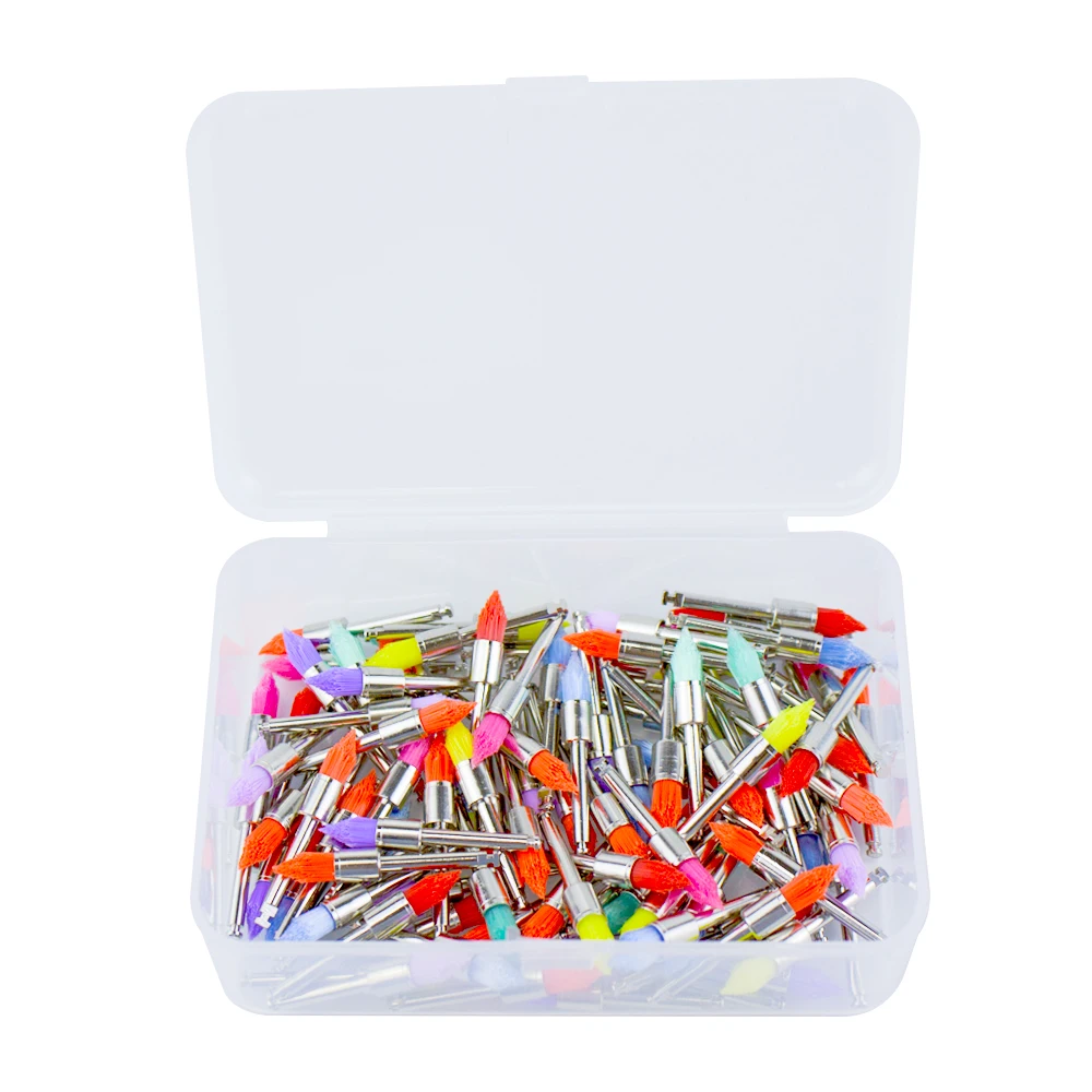 

100 pieces/box dental nylon polishing brush Color disposable toothbrush head tip Polish tooth whitening dental material